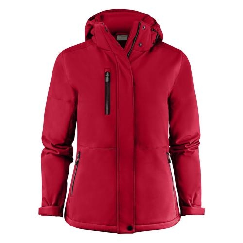Softshell jas Overlanding dames rood,l