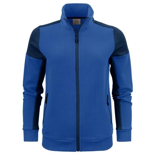 Prime sweater full zip dames marineblauw/kobalt,l