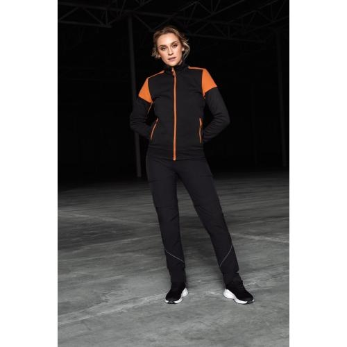 Prime sweater full zip dames zwart/rood,l