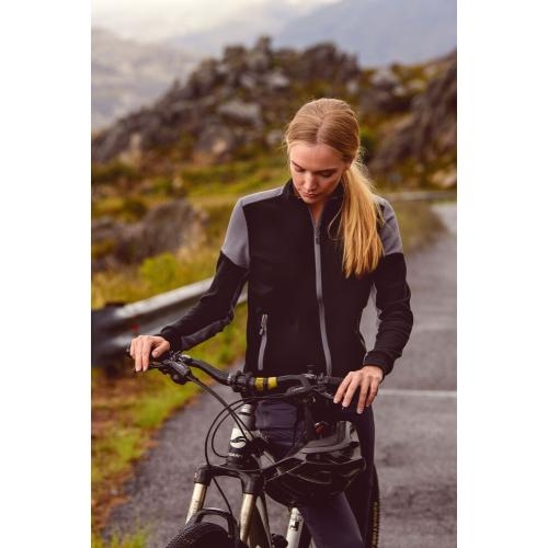 Prime sweater full zip dames zwart/rood,l