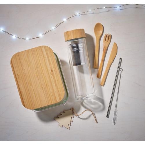 Glazen lunchbox Tundra transparant