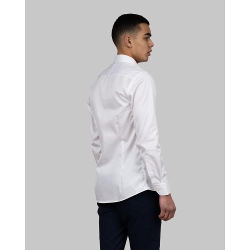 Overhemd Green Bow 01 Slim wit,l