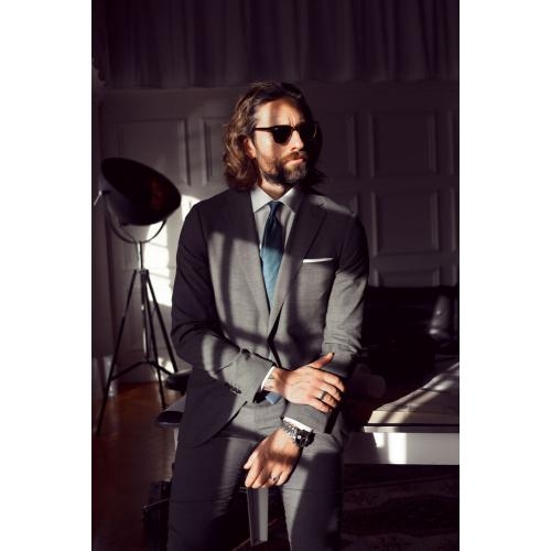 Overhemd Green Bow 01 Slim wit,l