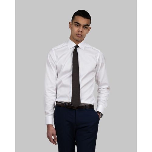 Overhemd Green Bow 01 Slim wit,l