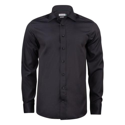 Overhemd Green Bow 01 Slim zwart,l