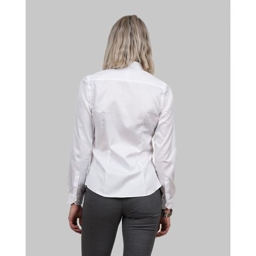 GB01 twill overhemd dames wit,3xl
