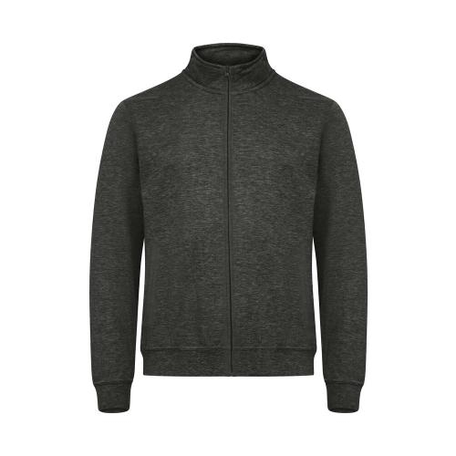 Clique basic vest antraciet melange,l