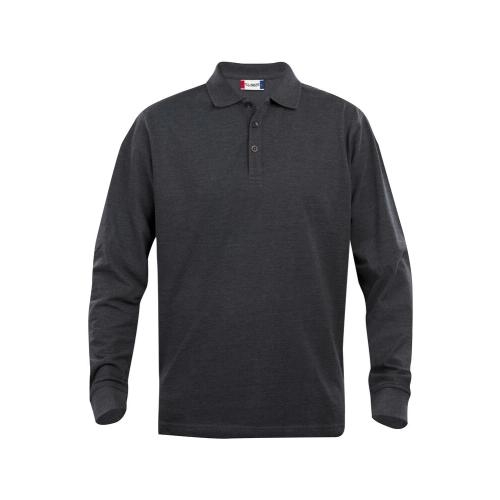 Classic Lincoln longsleeve antraciet melange,l