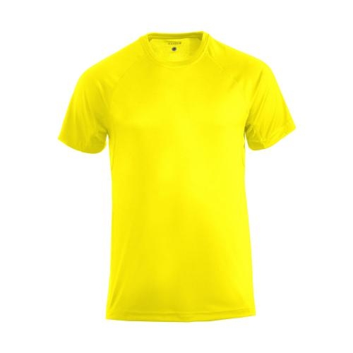 Premium Active heren T-shirt signaalgeel,l
