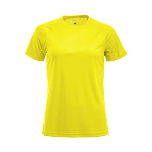 Premium Active T-shirt dames signaalgeel,l