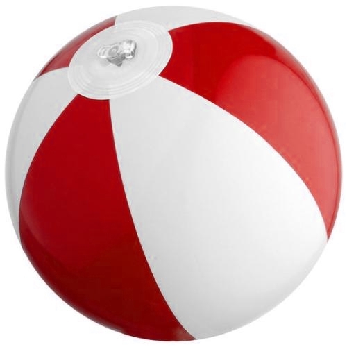 Strandbal Beach rood/wit