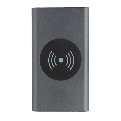 Wireless Charge powerbank, 4.000 mAh titanium