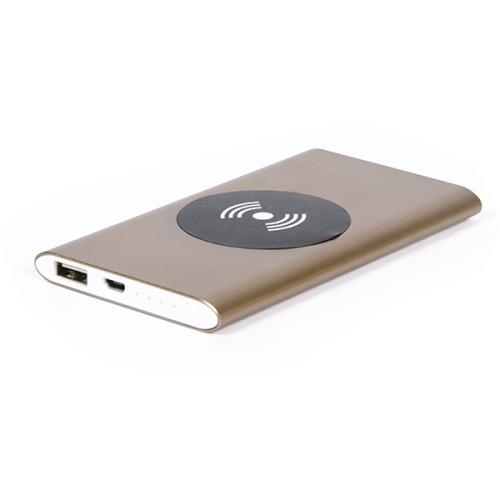 Wireless Charge powerbank, 4.000 mAh champagne