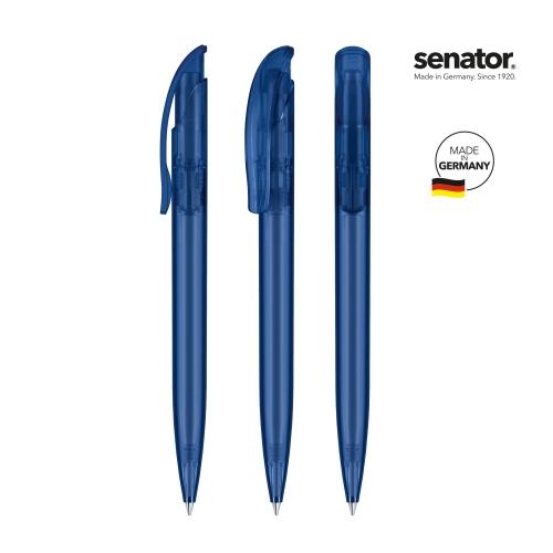 Balpen Challenger frosted donkerblauw 2757