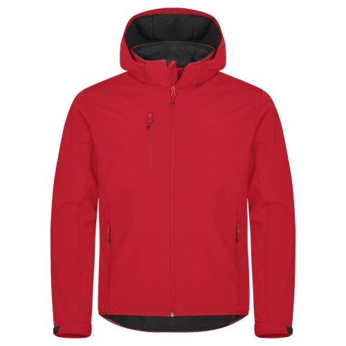 Classic Softshell Hoody jas rood,l