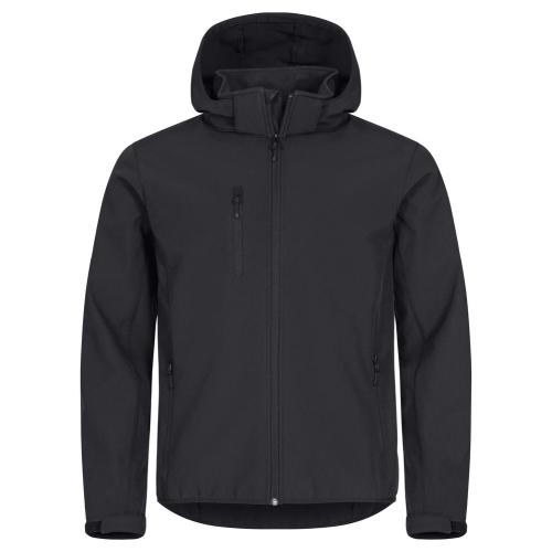 Classic Softshell Hoody jas zwart,l