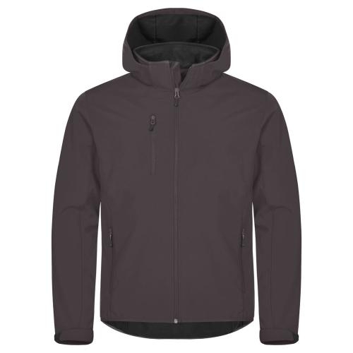 Classic Softshell Hoody jas donkergrijs,l