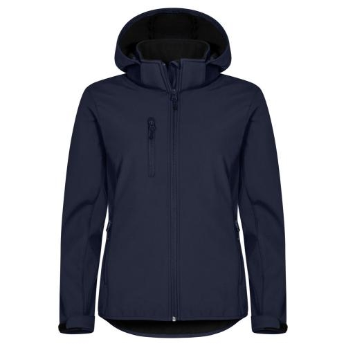 Dames jas Classic Softshell Hoody dark navy,l