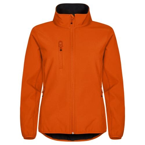 Classic Softshell jas dames diep-oranje,l