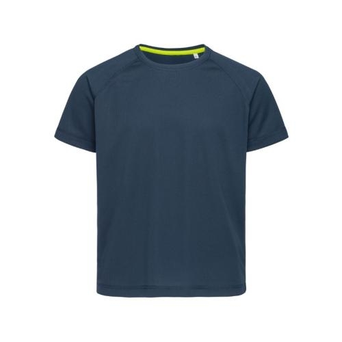 Kinder sportshirt Mesh ActiveDry marina blue,l