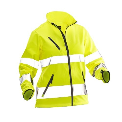 Softshell veiligheidsjas Hi-Vis dames geel,l