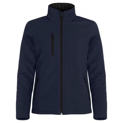 Gewatterde softshell jas dames dark navy,l