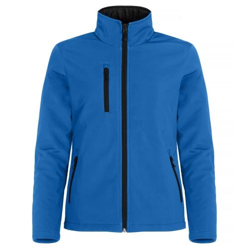 Gewatterde softshell jas dames kobalt,l