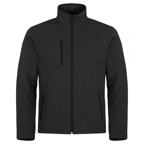 Gewatteerde softshell jas zwart,l