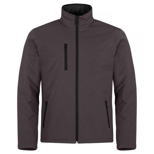 Gewatteerde softshell jas donkergrijs,l