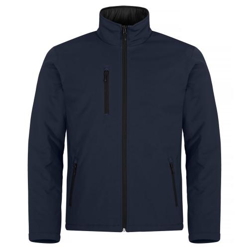 Gewatteerde softshell jas dark navy,l