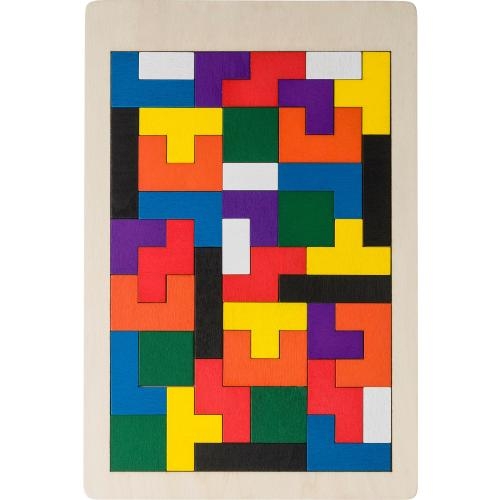 Houten tangram Skyla bruin