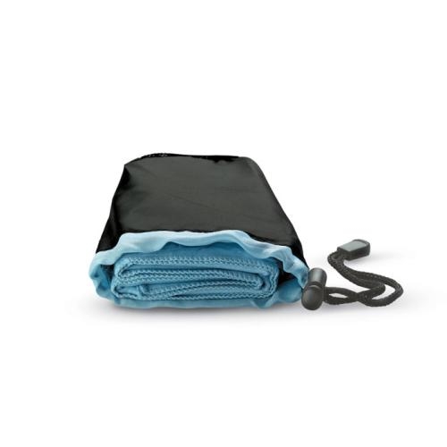 Sporthanddoek in nylon zak blauw