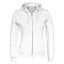 Cottover full zip hoodie dames wit,l