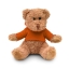 Teddybeer met sweatshirt oranje