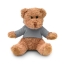 Teddybeer met sweatshirt grijs