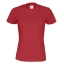 Dames T-shirt ecologisch Fairtrade katoen rood,l