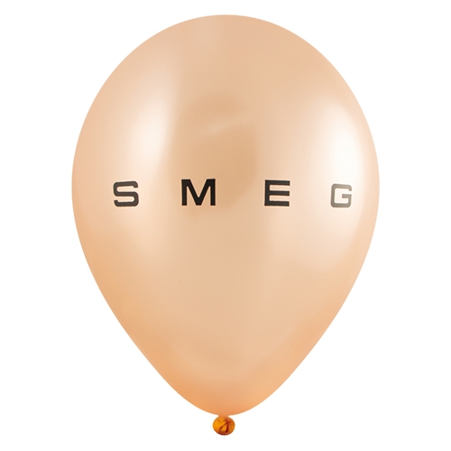 Metallic ballon 35 cm lichtoranje