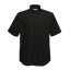 Oxford overhemd korte mouw zwart,3xl