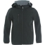 Junior softshell jacket zwart,110-120