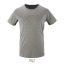 Organic T-shirt Milo heren grey melange,2xl