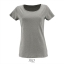 Organic T-shirt Milo dames grey melange,2xl