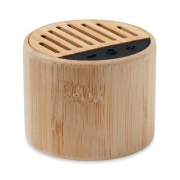 Bamboe draadloze luidspreker Round lux wood