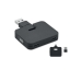 4-poorts USB-hub Square-c zwart