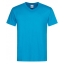 Stedman V-hals heren T-shirt ocean blue,l