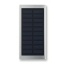 Solar powerbank powerflat, 8000 mAh mat zilver