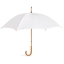 Paraplu met houten handvat wit