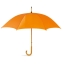 Paraplu met houten handvat oranje