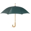 Paraplu met houten handvat groen