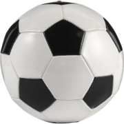 PVC voetbal formaat 5 zwart/wit