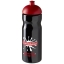 H2O Base bidon met koepeldeksel 650 ml zwart/rood